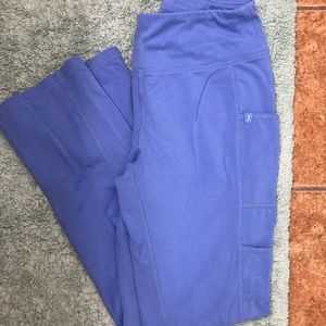 Jaanuu Yoga Scrub Pants Ciel blue Small